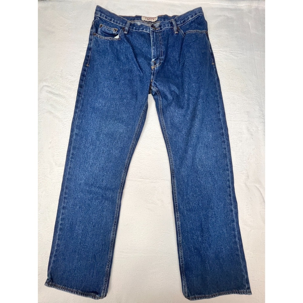 Big‎ Mac Workwear Denim Blue Zipper Fly Mens 36x32 Jeans